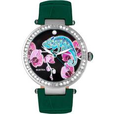 Womens Camilla Mother-Of-Pearl Leather-Band Teal One Size