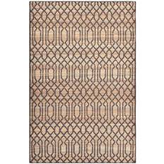 Solo Rugs Sophie Indoor-Outdoor Trellis Beige, Brown, Natural, White