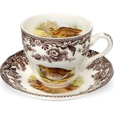 With Handles Dishes Spode Woodland Tea Cup Saucer Plate