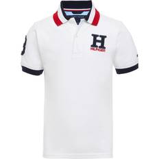 Tommy Hilfiger Polo Shirts Children's Clothing Tommy Hilfiger Little Boy's Striped Collar Embroidered Matt Polo - White