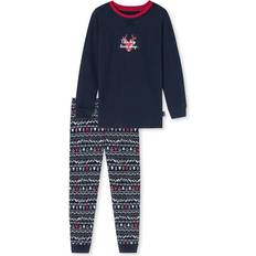 Schiesser Pyjama This Boy Loves Sleep dunkelblau