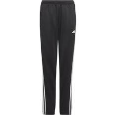 Best Trousers Children's Clothing adidas Junior Essentials Train Aeroready 3-Stripes Jogger Pants - Black/White