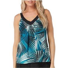 Turquoise - Women Tankinis Coco Reef Women's V-Neck Bra Sized Swim Tankini