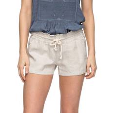 Roxy Oceanside Linen Shorts - Stone