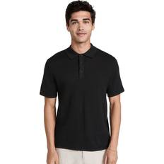 Ribbad Poloskjorta Black
