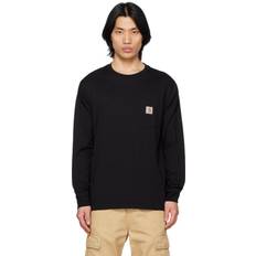 Carhartt wip s s pocket t shirt Carhartt WIP L/s Pocket T-shirt - Sort