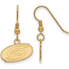 LogoArt Women's Carolina Hurricanes Gold Plated Dangle Earrings