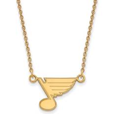 LogoArt Women's St. Louis Blues Gold Plated Pendant Necklace