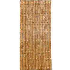 Fait main Tapis de bain Evideco Caillebotis Bambou Antiderapant 45x100 cm - Bambou Tendance Orange, Jaune, Marron