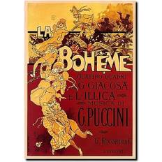 Stone Wall Decorations Trademark Fine Art 'Boheme-Puccini' Adolfo Hohenstein Vintage Advertisement on Framed Art