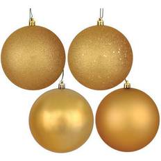 Copper Christmas Decorations Vickerman 571958 10" Copper Gold 4 Finish Christmas Tree Ornament