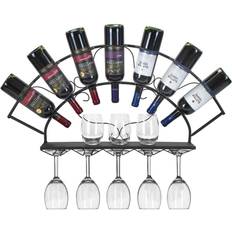 Rood Wijnrekken Sorbus 7 Bottle Wall Mount Wine Rack