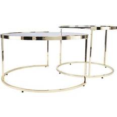 Gold Nesting Tables Southern Enterprises Glass Top Martley Cocktail Nesting Table 2