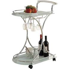 Silver Trolley Tables Captivating Cart