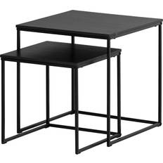 Black Nesting Tables South Shore Set of 2 Slendel Nesting Table