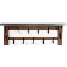 Brown Hallway Furniture & Accessories Alaterre Furniture Millwork Double Row Coat Hook