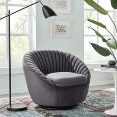 Lounge Chairs modway Whirr Tufted Performance Velvet Lounge Chair