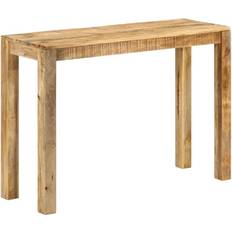 vidaXL 110 x 35 x 76 cm Grovt Mangoträ Avlastningsbord 35x110cm
