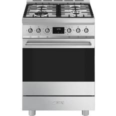 Smeg Cocinas de gas Smeg Cocina Gas C6GMX2 60 cm 4 Fuegos Acero inoxidable