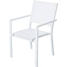 White Camping Chairs BigBuy Home Vrtni stol Thais 55,2 x 60,4 x 86 cm Aluminium Hvid