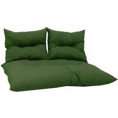 Coton Coussins de chaise Kit Palette Classic Avocat + 2 Coussins Dossier - Vert Coussin de chaise Vert