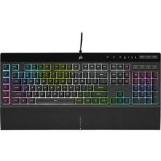 Corsair Plein format Claviers Corsair Clavier K55 RGB Pro XT CH-9226765-ES 6 Touches Rétroéclairage RGB Dynamic Bluetooth USB Qwerty Noir