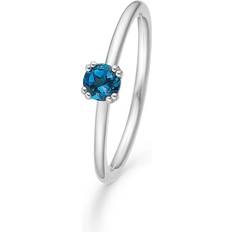 Mads Z M Ringe Mads Z Poetry Solitarie London Blue Ring Sølv 2146051-54