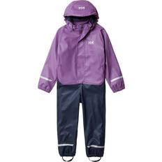 Capuche Amovible Combinations de Pluie Helly Hansen Kid's Bergen Fleece Lined Rain Set - Crushed Grape (40498-678)