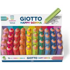 Giotto Stiftzubehör Giotto Radiergummi Happy Gomma Bunt 40 Stück