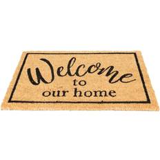 Solid Colour Entrance Mats Geko Coir Doormat with Black