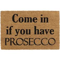 Entrance Mats JVL Eco-Friendly Latex Backed Coir Brown, Natural, Black