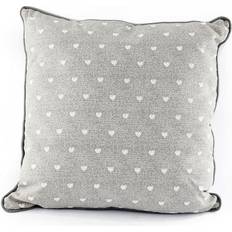 Geko Scatter Cushion With A Heart 37cm Complete Decoration Pillows Grey