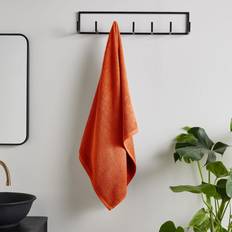 Orange Towels Catherine Lansfield Quick Dry Plain Dye Guest Towel Orange