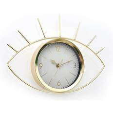 Tafelklokken uitverkoop Geko Golden Colour Eye Clock