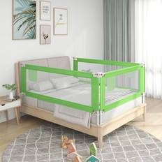 vidaXL Bedhekje Peuter 160 x 25 cm Stof Groen