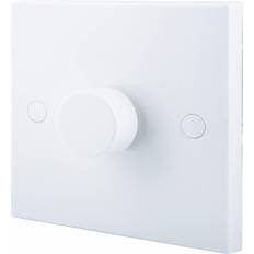 BG White Profile Single 2 Way 400W Dimmer Switch