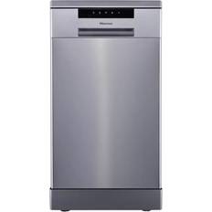 Freestanding - Grey Dishwashers Hisense HS523E15XUK Slimline Grey, Stainless Steel