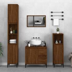 Meubles de salle de bain vidaXL Armoire De Bain Chêne Marron 30 x 30 x 100 cm