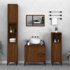 vidaXL Bathroom Cabinet Brown Oak 30 x 30 x 100 cm