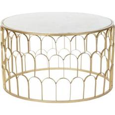 Dkd Home Decor Dorado Mármol 87 x 87 x 51.5 cm Mesa Auxiliar