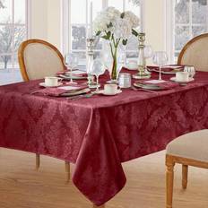 Tovaglie Elrene Home Fashions Barcelona Jacquard Damask Square Tablecloth 52 x 52 Tovaglia Rosso