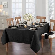 Villeroy & Boch Caiden Elegance Damask Oblong Tablecloth Black