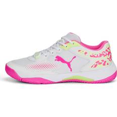 Women - Yellow Racket Sport Shoes Puma Solarcourt Rct Shoes White,Pink Woman