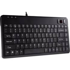 Perixx PERIBOARD-505H Plus Tangentbord Med Styrkula Och 2 X USB-Hub