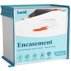 Lucid Encasement Protector Waterproof Protection White Queen Mattress Cover White