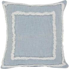 LR Home Reena Modern Tufted Sky Blue Throw Pillow Complete Decoration Pillows Blue, White