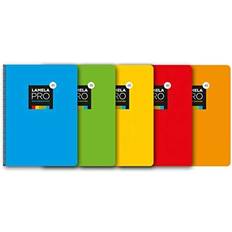 Lamela A4 Multicolour Notebooks 5 Pack of 100 Sheets