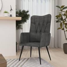 VidaXL Öronlappsfåtöljer vidaXL svart kanvas Fåtölj