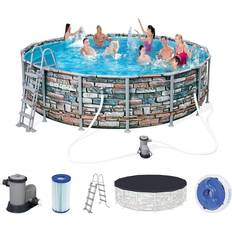 Bestway pool 488 x 122 Bestway Swimmingpoolsæt Power Steel 488x122 cm