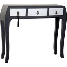 Argent Commodes Dkd Home Decor Sapin Argenté Noir Bois MDF 96 x 26 x 80 cm Commode